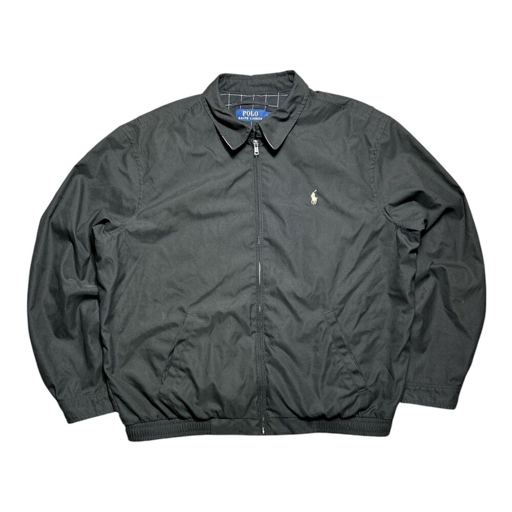 Polo by Ralph Lauren Bi-Swing Windbreaker Jacket RL Black Men’s Size XL